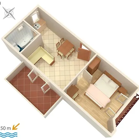 Seaside With A Swimming Pool Brodarica, Sibenik - 4249 Brodarica